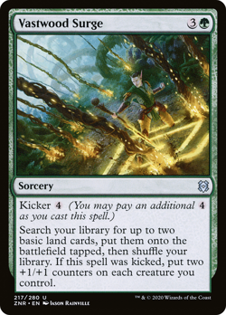 VASTWOOD SURGE X 4 N/M ZENDIKAR RISING MAGIC THE GATHERING - Image 1
