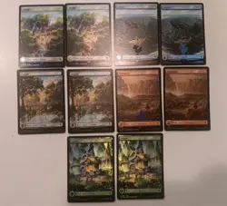 Chocobo Track Foil Full Art BASIC LAND NM Final Fantasy MTG Magic Lot of 10 - Image 1