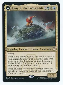 Aang, at the Crossroads #0203 MTG Avatar: The Last Airbender Magic The Gathering - Image 1