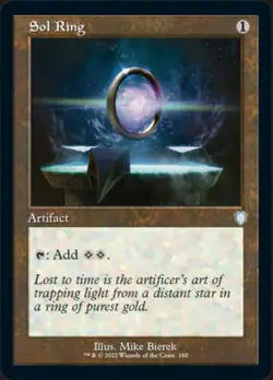 Sol Ring - Commander Deck Exclusive NM, English MTG The Brother's War Set - Image 1