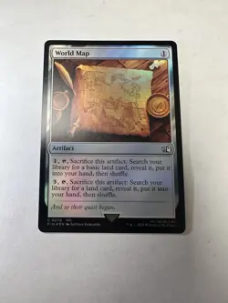 World Map NM Final Fantasy Foil Magic The Gathering Mtg Near Mint Artifact - Image 1