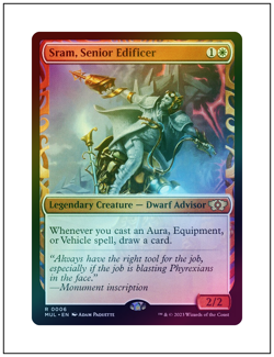 1x Sram, Senior Edificer, Foil, Showcase Multiverse Legends, MTG NM - Image 1