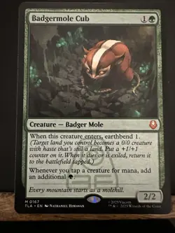 Badgermole Cub MTG Magic The Gathering Avatar (0167) NM - Image 1