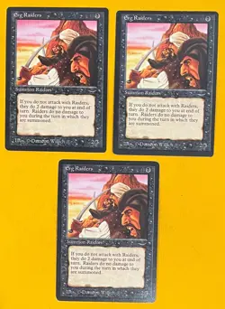 MTG ERG RAIDERS (x3) Arabian Nights (OldManMTG 011-659) - Image 1