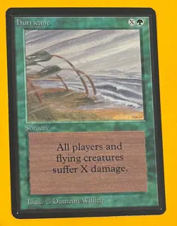 MTG HURRICANE Beta (OldManMTG 007-747) - Image 1