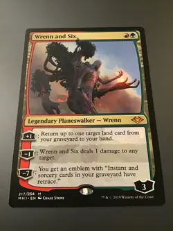 MTG Modern Horizons #217 Wrenn and Six NM - Image 1