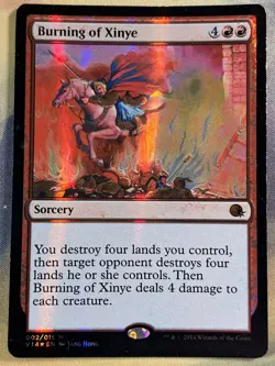 MTG Burning of Xinye FOIL 2/15 From the Vault: Annihilation - Image 1