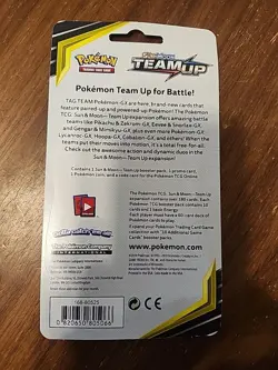 SEALED Pokemon Sun & Moon TEAM UP Blister Checklane Booster Pack Pikachu SM162 - Image 2