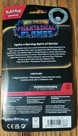 Pokemon TCG Phantasmal Flames Blister Pack - Image 2