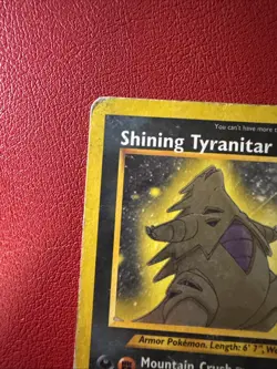 Pokemon - Shining Tyranitar - Neo Destiny 113/105 - DAMAGED - VINTAGE - Image 3