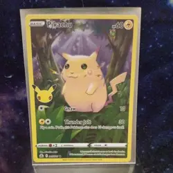 Pokemon TCG: Pikachu 005/025 Celebrations Holo Rare Full Art LP condition - Image 1