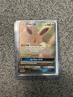 Pokemon TCG Eevee GX SM233 Full Art Black Star Promo Sun & Moon - Image 1