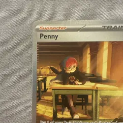 Pokemon TCG - Penny - Scarlet & Violet Base Set 252/198 Full Art Trainer Holo NM - Image 2