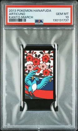 2013 POKEMON HANAFUDA KANTO MARCH ARTICUNO PSA 10 - Image 1