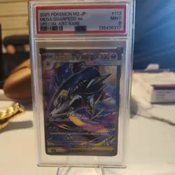 2025 POKEMON JAPANESE M2-INFERNO X SPECIAL ART RARE #113 MEGA SHARPEDO EX PSA 10 - Image 1