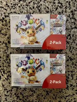Pokemon Prismatic Evolutions Costco Bundle 2 pack - Image 1