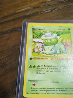 Pokemon TCG Bulbasaur 44/102 1st Edition Shadowless HP - Image 2