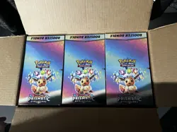 Pokemon Prismatic Evolution Booster Bundle Sealed Display Case - Image 3