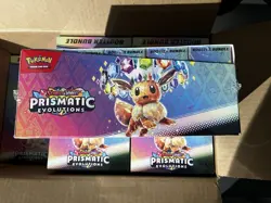 Pokemon Prismatic Evolution Booster Bundle Sealed Display Case - Image 4