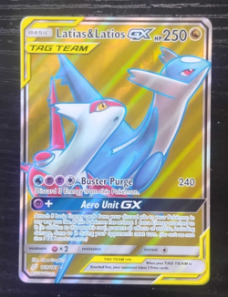 Pokemon TCG Latias & Latios GX (Full Art) 169/181 Tag Team Sm-Team Up Holo NM - Image 1