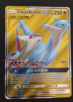 Pokemon TCG Latias & Latios GX (Full Art) 169/181 Tag Team Sm-Team Up Holo NM - Image 4
