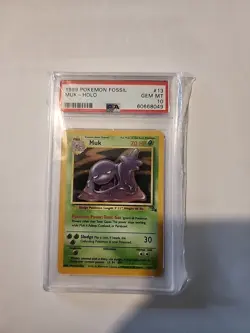 1999 Pokemon Fossil Muk-holo Psa 10 - Image 1