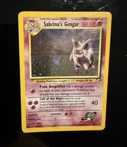 Pokemon TCG Sabrina's Gengar Gym Heroes 14/132 Unlimited Holo Rare Unplayed NM - Image 1