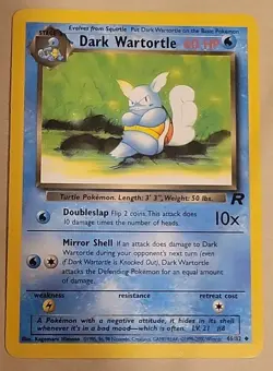 Dark Wartortle 46/82 Team Rocket Unlimited Pokemon Vintage WOTC 2000 - MP - Image 1
