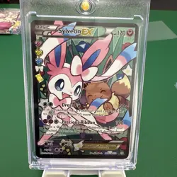 Sylveon EX RC32/RC32 Generations: Radiant Collection LP Pokemon w Magnetic Case - Image 1