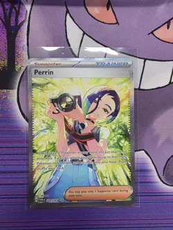 Pokemon TCG - Perrin 220/167 - Twilight Masquerade - Clean W/ Small Crease - Image 1