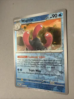 Pokemon TCG * Paradox Rift * 53/182 Wugtrio REVERSE HOLO Uncommon * FRESH PK - Image 2