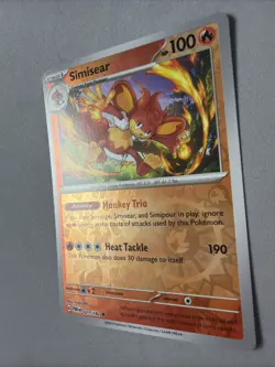 Pokemon TCG * Paradox Rift * 21/182 Simisear REVERSE HOLO Uncommon * FRESH PK - Image 2