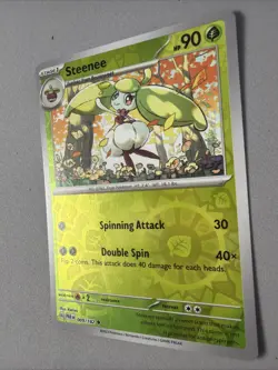 Pokemon TCG * Paradox Rift * 9/182 Steenee REVERSE HOLO Uncommon * FRESH PK - Image 2