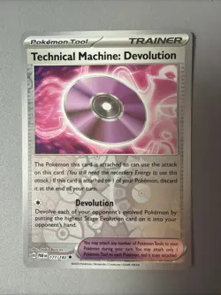 Pokemon TCG * Paradox Rift * 177/182 Technical Machine: Devolution REVERSE HOLO - Image 1