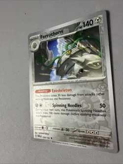 Pokemon TCG * Paradox Rift * 128/182 Ferrothorn REVERSE HOLO Uncommon * FRESH PK - Image 2