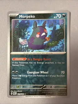 Pokemon TCG * Paradox Rift * 121/182 Morpeko REVERSE HOLO Rare * FRESH PK - Image 1