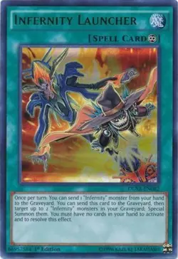 Yugioh! MP Infernity Launcher - DUSA-EN082 - Ultra Rare - 1st Edition Moderately - Image 1