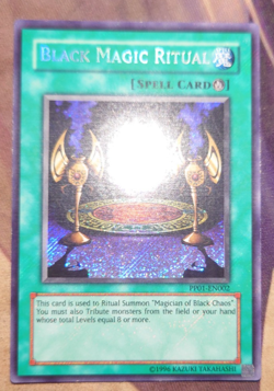 YUGIOH Secret Rare Black Magic Ritual PP01-EN002 - Image 1