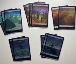 Set of Full Art Lands MTG Avatar: The Last Airbender TLA - 13 Card Lot 1 FOIL ea - Image 1