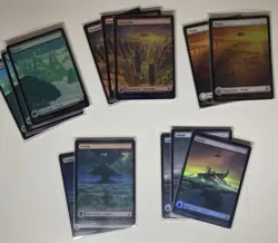 Set of Full Art Lands MTG Avatar: The Last Airbender TLA - 13 Card Lot 1 FOIL ea - Image 2