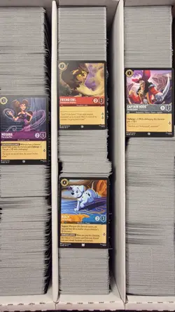 Disney Lorcana Bulk Lot 1000 Cards, C/U, Sets 1-10 - Image 1