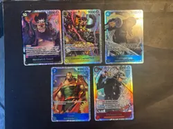 One Piece Card Lot Of 20 Secret Rare SR Sanji Carrot Franky Mihawk Shanks - Image 2