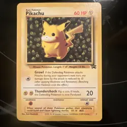 Pokemon Pikachu Black Star #1 League Promo Card 1999 WOTC Regular - Image 3