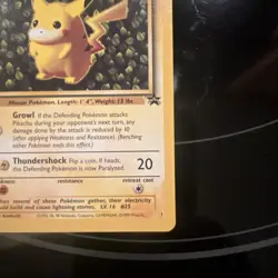 Pokemon Pikachu Black Star #1 League Promo Card 1999 WOTC Regular - Image 4