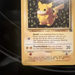 Pokemon Pikachu Black Star #1 League Promo Card 1999 WOTC Regular - Image 5