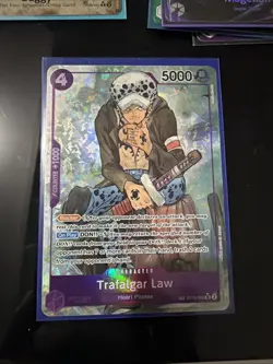 Trafalgar Law ST10-010 Treasure Rare TR Alternate Art One Piece Card in English - Image 1