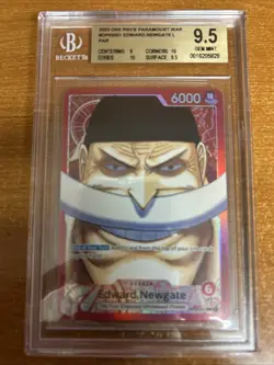 One Piece Card BGS 9.5 Gem Mint Edward.Newgate Paramount War 2023 OP02-001 - Image 1