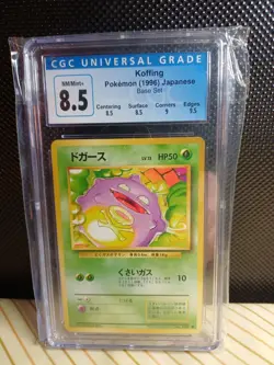 Koffing Pokemon Card 1996 Japanese Base Set CGC Graded Card 8.5 Blue Label 109 - Image 1