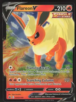 Flareon V SWSH149 Promo Pokemon TCG SWSH: Sword & Shield Promo Cards NM - Image 1
