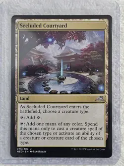 MTG Secluded Courtyard #275 Kamigawa Neon Dynasty Magic Card U NM - Image 5